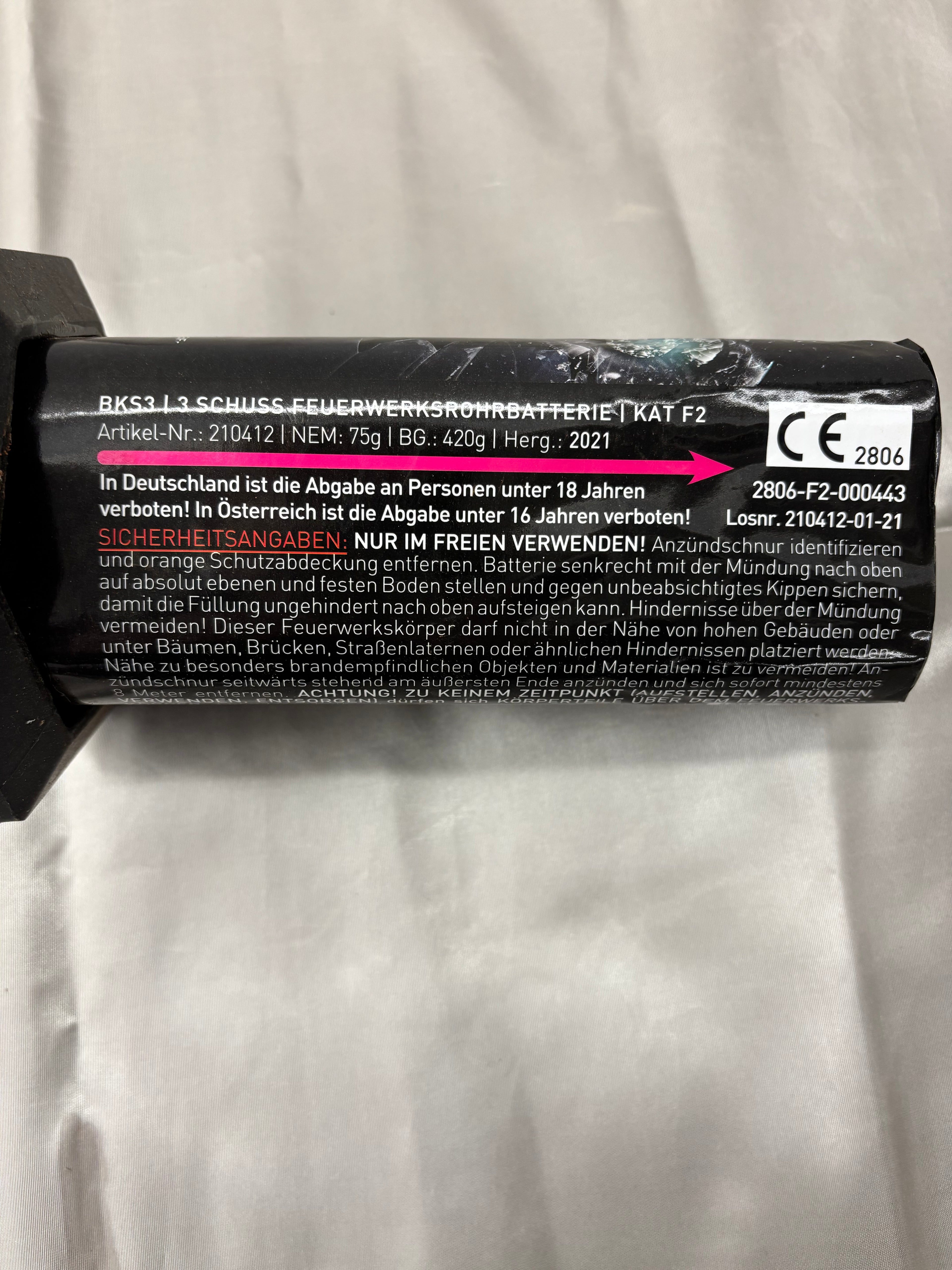 BKS 3 Schlag Bombenrohr