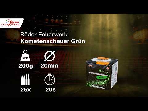 Kometenschauer Grün